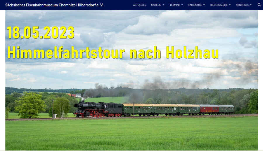 Die DampflokSonderfahrt nach Holzhau ist am Himmelfahrtstag 2023 ausgebucht! Holzhau 17.02.2025